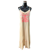 Vestido Solera Largo Bordado Floral
